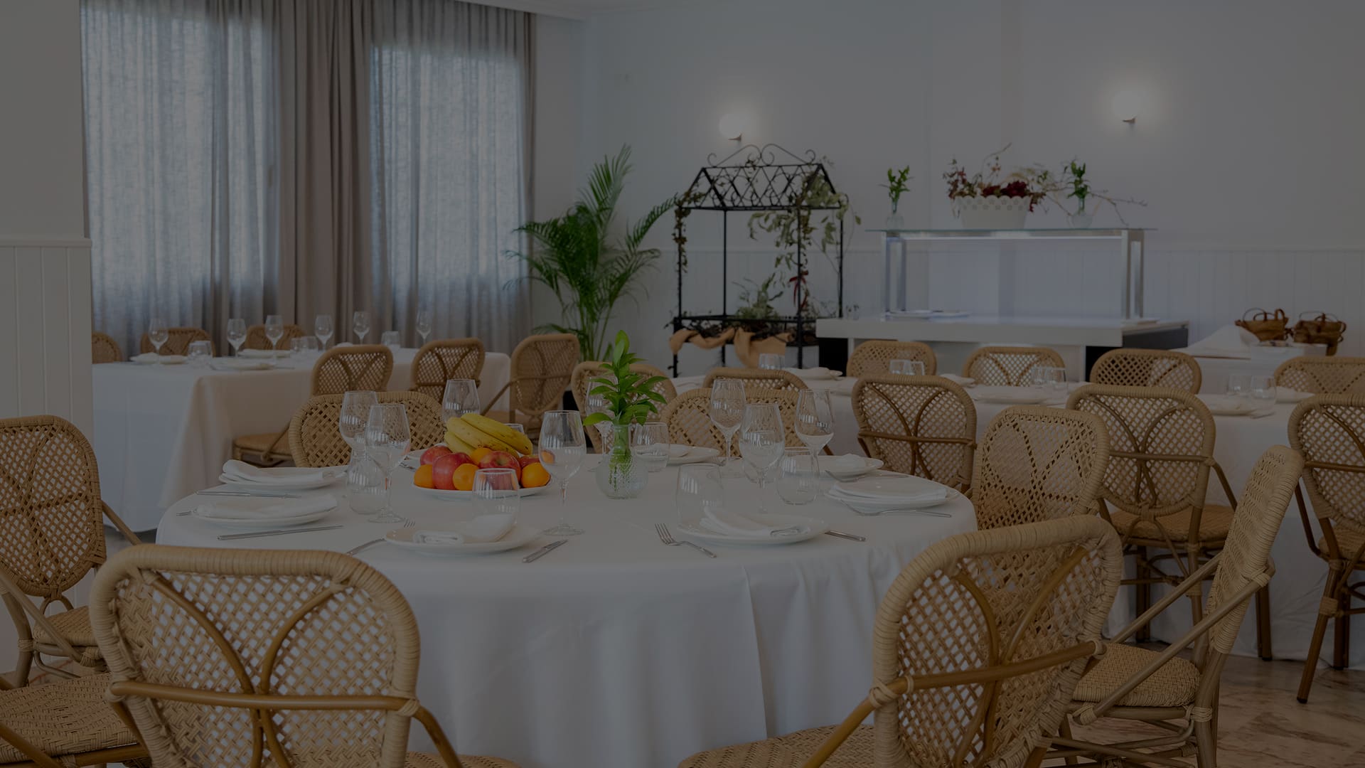 Vista general del comedor principal del hotel